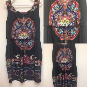 Bailey Blue Multicolored Dress - Large